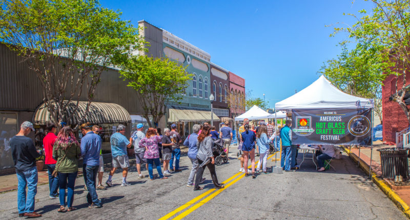 Hot Glass Craft Beer Festival one of many events in downtown Americus