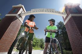 The newly named Columbus Fall Line Trace, part of the City's Rails-to-Trails project, is constructed on an abandoned railroad route. | Credit: Columbus, GA Convention and Visitors Bureau