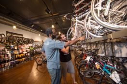 Rent a bike from Bikes on Broadway for $10 a day to explore Uptown Columbus, the Historic District, the Fall Line Trace and the Chattahoochee RiverWalk. | Credit: Columbus, GA Convention and Visitors Bureau