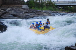 Embark on an adventure with whitewater rafting on the Chattahoochee River, featuring the longest urban whitewater rafting course in the world.
Photo Credit: Courtesy of VisitColumbusGA
