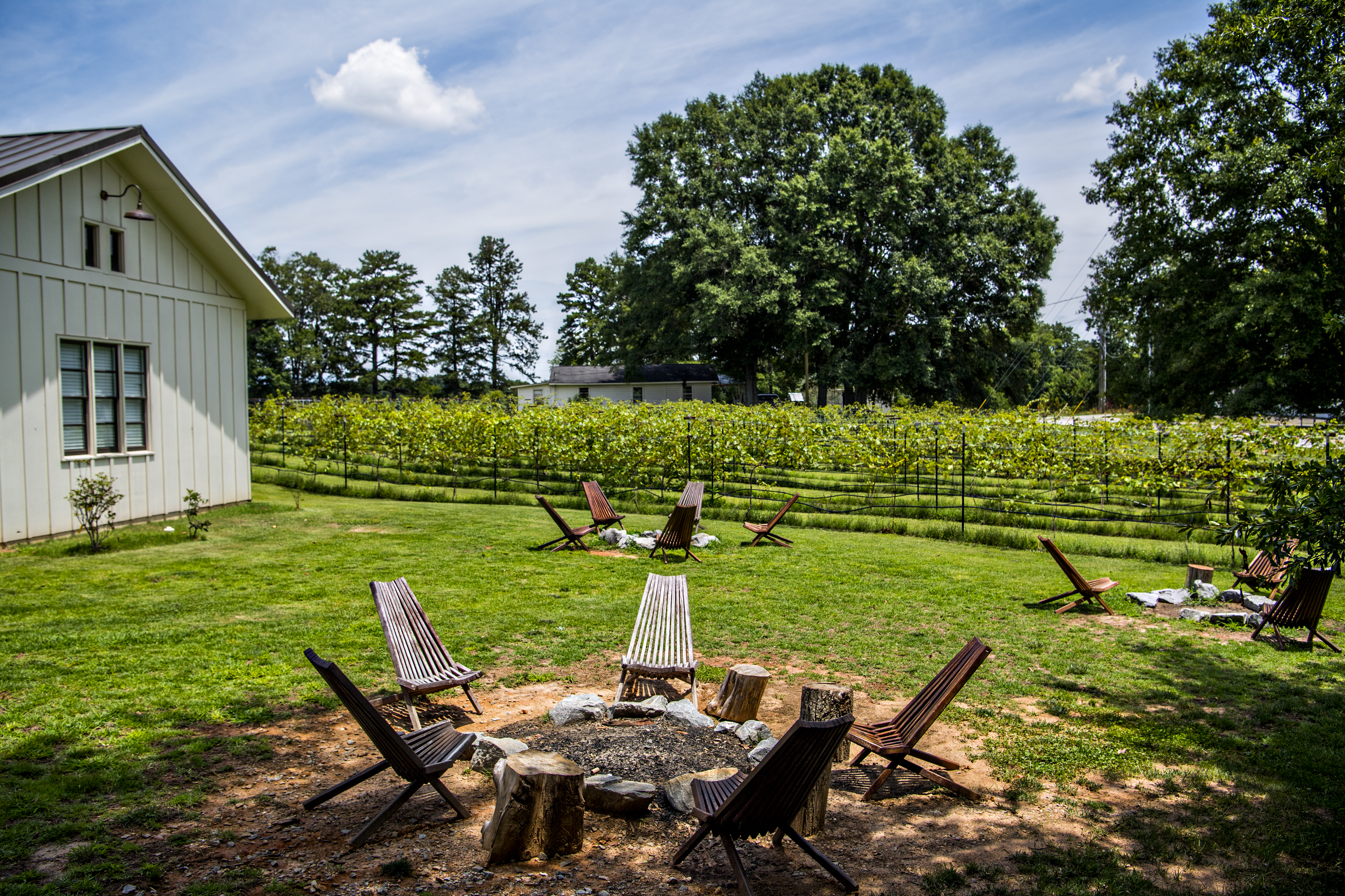 Surrounded by serene beauty, Cloudland Vineyards and Winery offers a laid-back atmosphere for visitors to take in the views while sipping local varietals. | Photo Credit: Lake Lanier CVB
