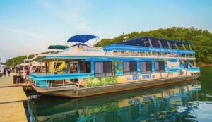 Weekend cruises aboard the Margaritaville Cruise Yacht is an ideal way to relax and take in gorgeous lake views. | Photo Credit: Lake Lanier CVB